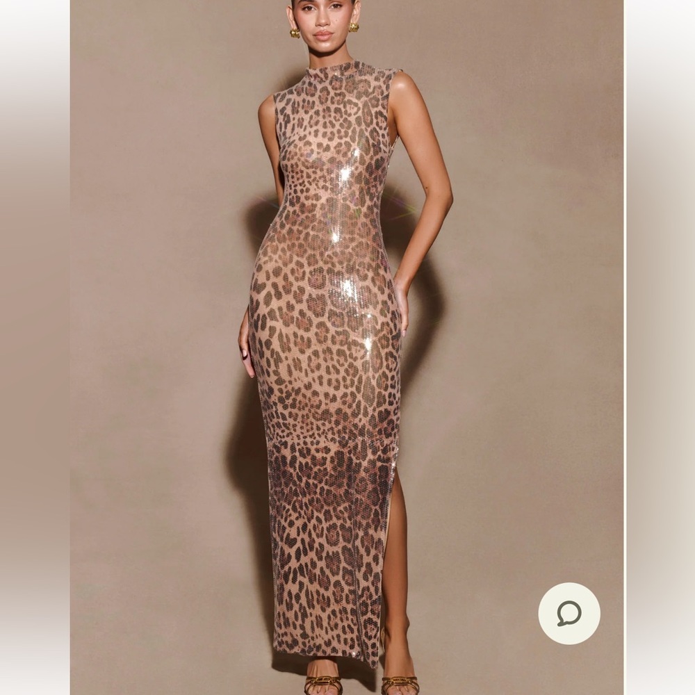 Meshki leopard sequin dress (Small)